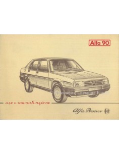 1984 ALFA ROMEO 90 INSTRUCTIEBOEKJE ITALIAANS
