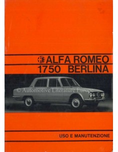 1971 ALFA ROMEO 1750 BERLINA INSTRUCTIEBOEKJE ITALIAANS