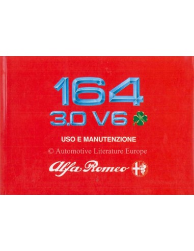 1990 ALFA ROMEO 164 3.0 V6 QV OWNER'S MANUAL ITALIAN