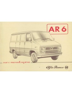 1987 ALFA ROMEO AR 6 BETRIEBSANLEITUNG ITALIENISCH