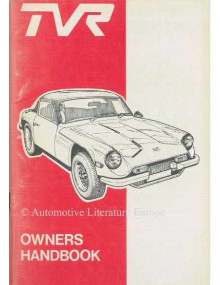 1977 TVR 3000M OWNERS MANUAL ENGLISH