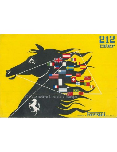 1953 FERRARI 212 INTER BROCHURE ITALIAN 
