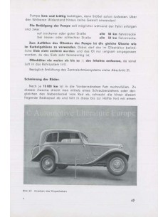 1935 BMW 309 OWNERS MANUAL GERMAN 2
