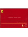 2003 FERRARI 8 CYLINDERS WARRANTY CARD & OWNERS SERVICE BOOK (US VERSION)