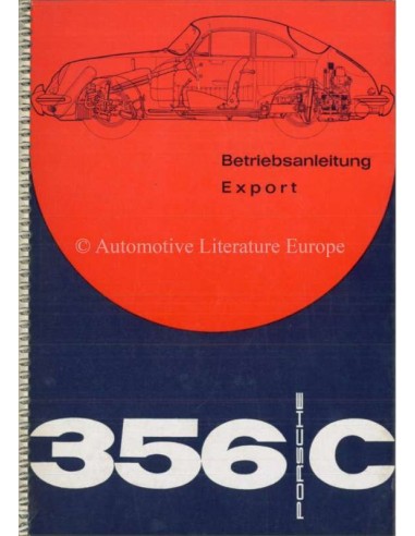 1963 PORSCHE 356 C OWNERS MANUAL GERMAN