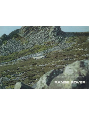 1976 LAND ROVER RANGE ROVER BROCHURE ENGELS