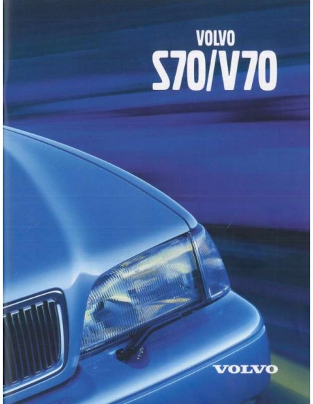 1999 VOLVO S70 / V70 BROCHURE ENGELS
