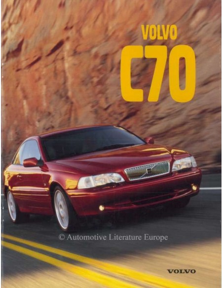 1997 VOLVO C70 COUPE PROSPEKT ENGLISCH