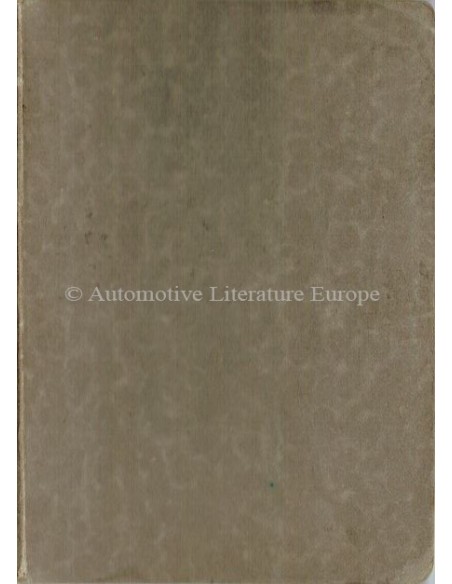 1928 ALFA ROMEO R.L. TOURING & SUPERSPORTS INSTRUCTIEBOEKJE ENGELS