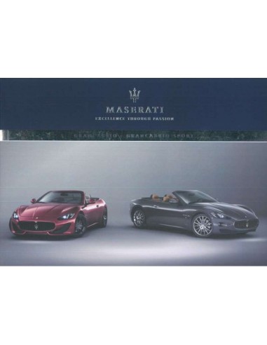 2012 MASERATI GRANCABRIO SPORT BETRIEBSANLEITUNG ENGLISCH
