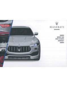 2016 MASERATI LEVANTE ONDERHOUDSBOEKJE