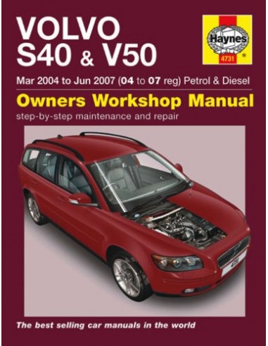 2004 - 2007 VOLVO S40 & V50 HAYNES REPARATURANLEITUNG ENGLISCH