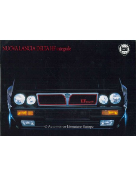 1988 LANCIA DELTA HF INTEGRALE BROCHURE ITALIAANS