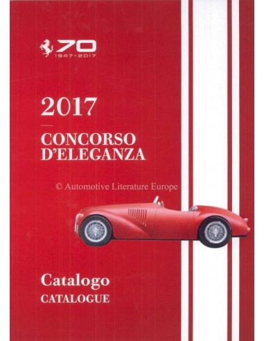 2017 FERRARI CONCORSO D'ELEGANZA CATALOGUS ITALIAANS ENGELS