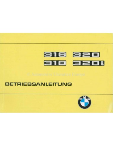 1977 BMW 3ER BETRIEBSANLEITUNG DEUTSCH