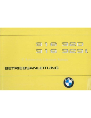 1978 BMW 3ER BETRIEBSANLEITUNG DEUTSCH