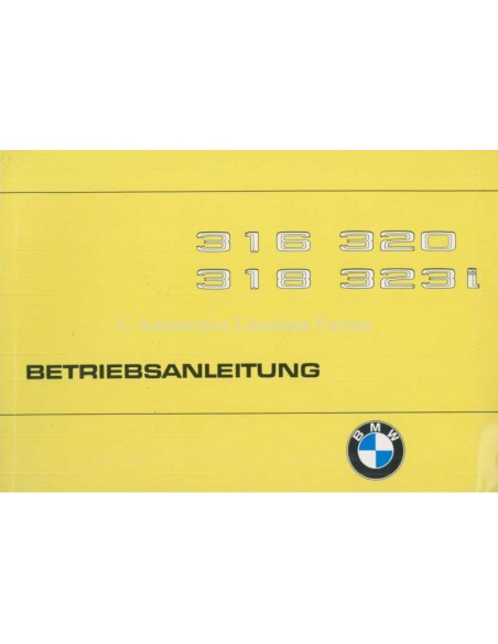 1978 BMW 3 SERIE INSTRUCTIEBOEKJE DUITS