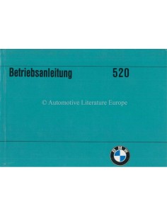 1973 BMW 5 SERIES OWNERS MANUAL GERMAN