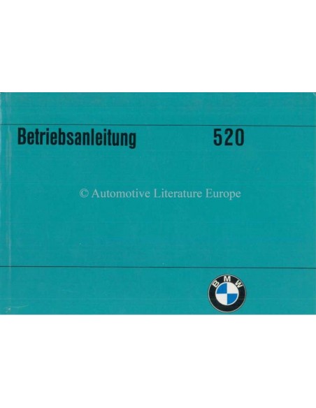 1973 BMW 5 SERIES OWNERS MANUAL GERMAN