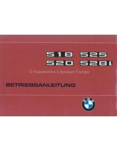 1977 BMW 5ER BETRIEBSANLEITUNG DEUTSCH