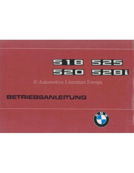 1977 BMW 5ER BETRIEBSANLEITUNG DEUTSCH