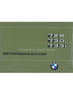 1977 BMW 7 SERIE INSTRUCTIEBOEKJE DUITS
