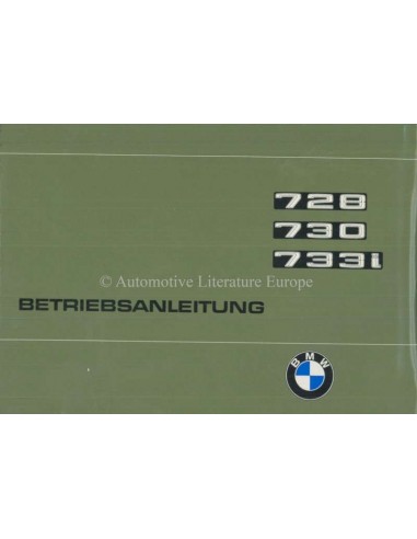 1977 BMW 7ER BETRIEBSANLEITUNG DEUTSCH