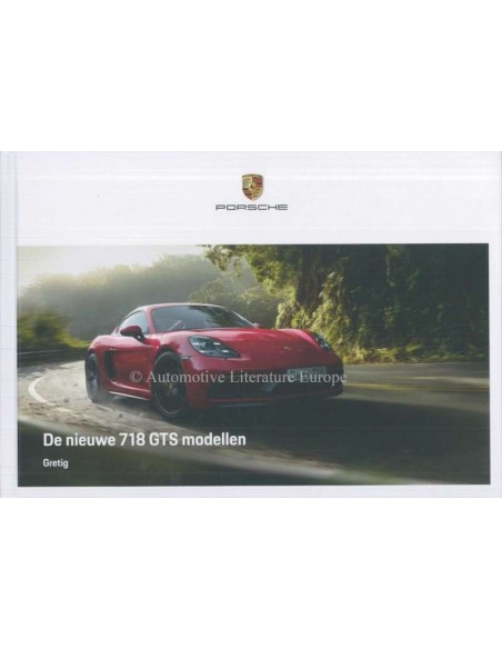 2018 PORSCHE 718 CAYMAN / BOXSTER HARDCOVER PROSPEKT NIEDERLÄNDISCH