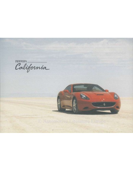 2009 FERRARI CALIFORNIA GARANTIEKARTE & WARTUNGSPLAN ITALIENISCH / ENGLISCH GULF AUSGABE