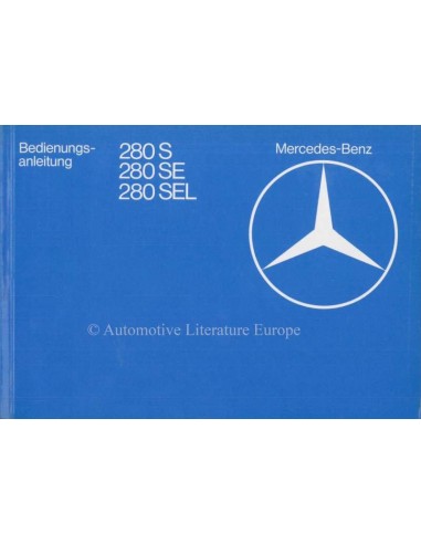 1980 MERCEDES BENZ S CLASS OWNERS MANUAL GERMAN