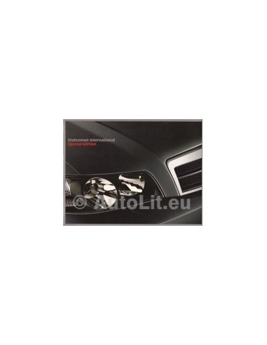2005 HOLDEN STATESMAN INTERNATIONAL SE BROCHURE AUSTRALISCH