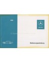 1971 MERCEDES BENZ 600 INSTRUCTIEBOEKJE DUITS