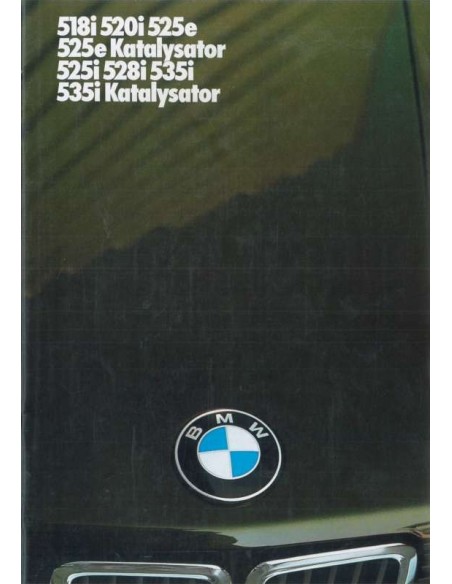 1986 BMW 5 SERIES BROCHURE GERMAN