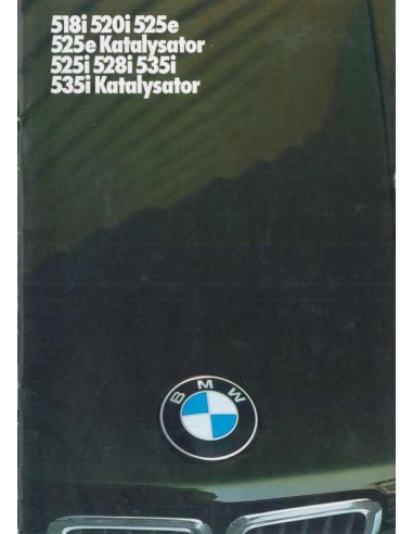 1986 BMW 5 SERIES BROCHURE GERMAN