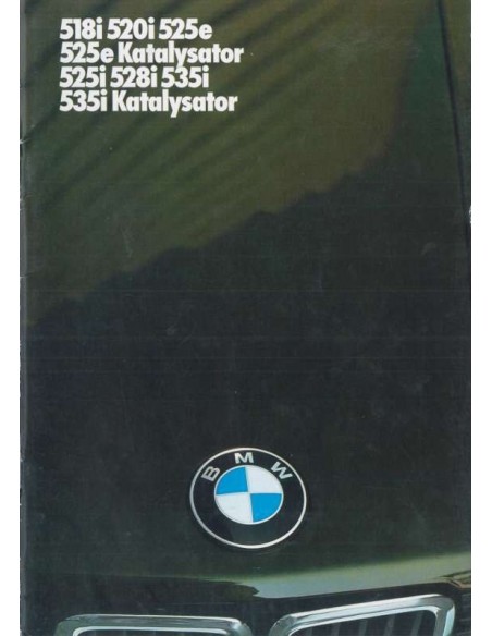 1986 BMW 5 SERIE BROCHURE DUITS