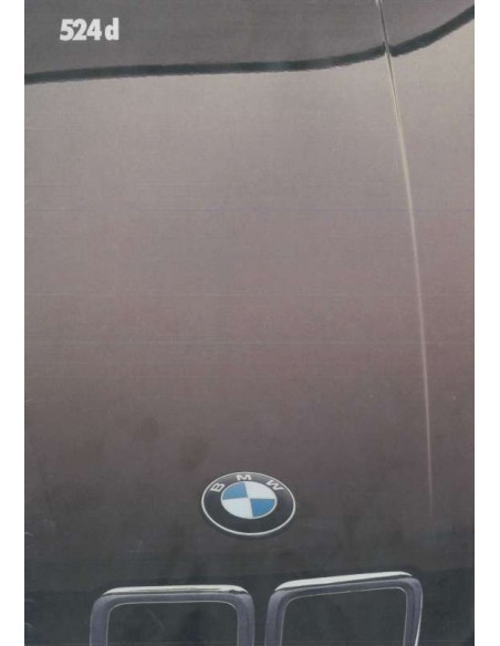 1986 BMW 5 SERIE BROCHURE DUITS