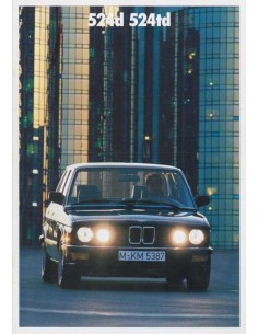 1987 BMW 5 SERIE BROCHURE DUITS