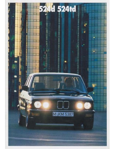 1987 BMW 5 SERIE BROCHURE DUITS