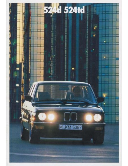 1987 BMW 5 SERIES BROCHURE GERMAN