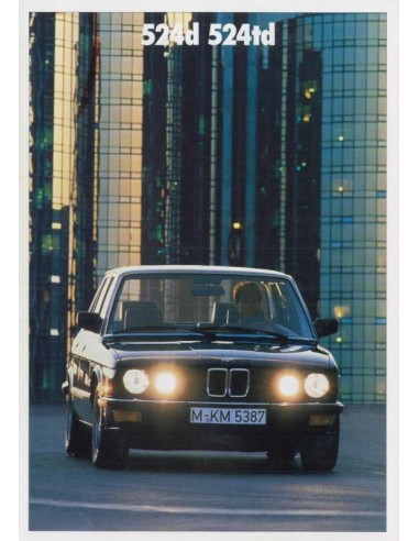 1987 BMW 5ER PROSPEKT NIEDERLÄNDISCH