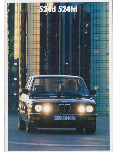 1987 BMW 5ER PROSPEKT DEUTSCH
