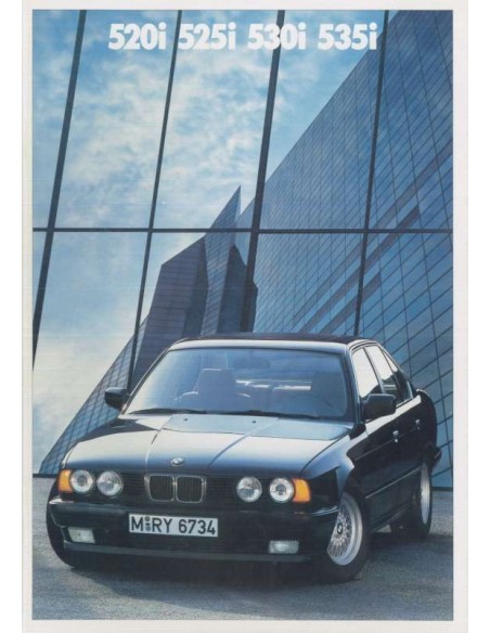 1988 BMW 5 SERIES SALOON BROCHURE DUTCH