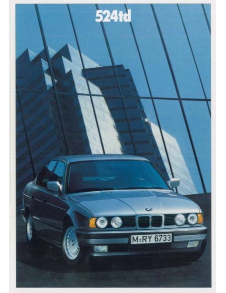 1988 BMW 5 SERIES BROCHURE DUTCH