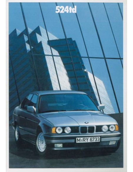 1988 BMW 5ER PROSPEKT NIEDERLÄNDISCH