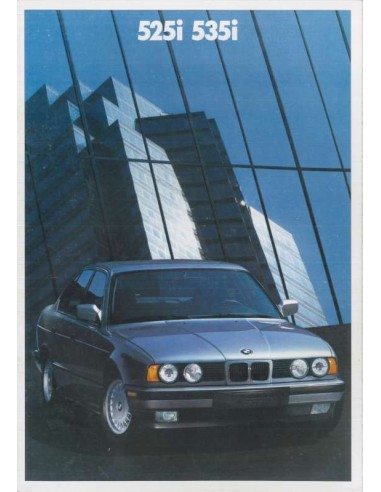 1989 BMW 5 SERIES BROCHURE ENGLISH