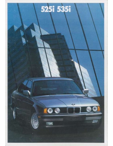 1989 BMW 5 SERIE BROCHURE ENGELS