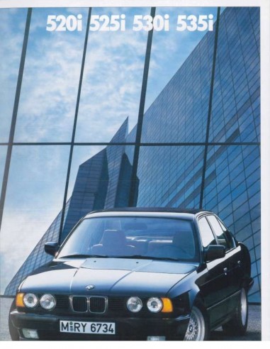 1989 BMW 5 SERIE BROCHURE FRANS