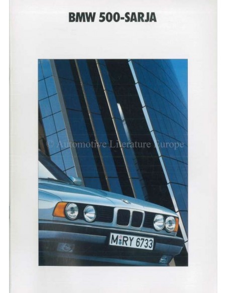 1990 BMW 5 SERIE BROCHURE FINS