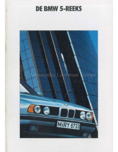 1990 BMW 5 SERIE BROCHURE NEDERLANDS