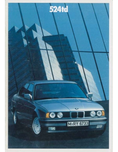1989 BMW 5 SERIES BROCHURE GERMAN